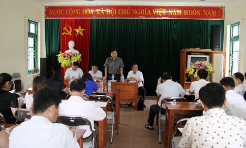Thường trực Tỉnh ủy kiểm tra công tác dân vận tại xã Nông Thượng