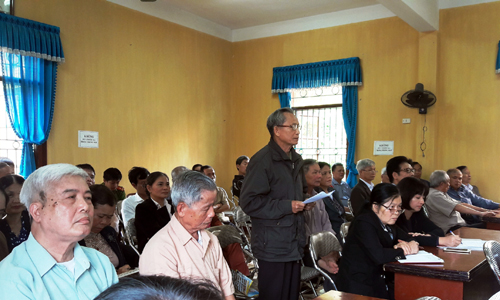 Đại biểu Quốc hội tiếp xúc cử tri phường Nguyễn Thị Minh Khai, Thành phố Bắc Kạn
