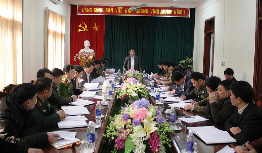 Chủ tịch UBND tỉnh Lý Thái Hải làm việc tại huyện Pác Nặm