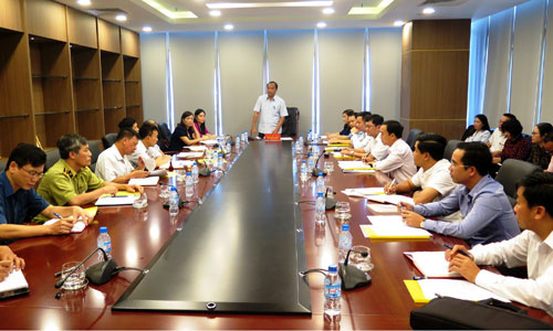 Bí thư Tỉnh ủy Nguyễn Văn Du làm việc với các ngân hàng trên địa bàn tỉnh
