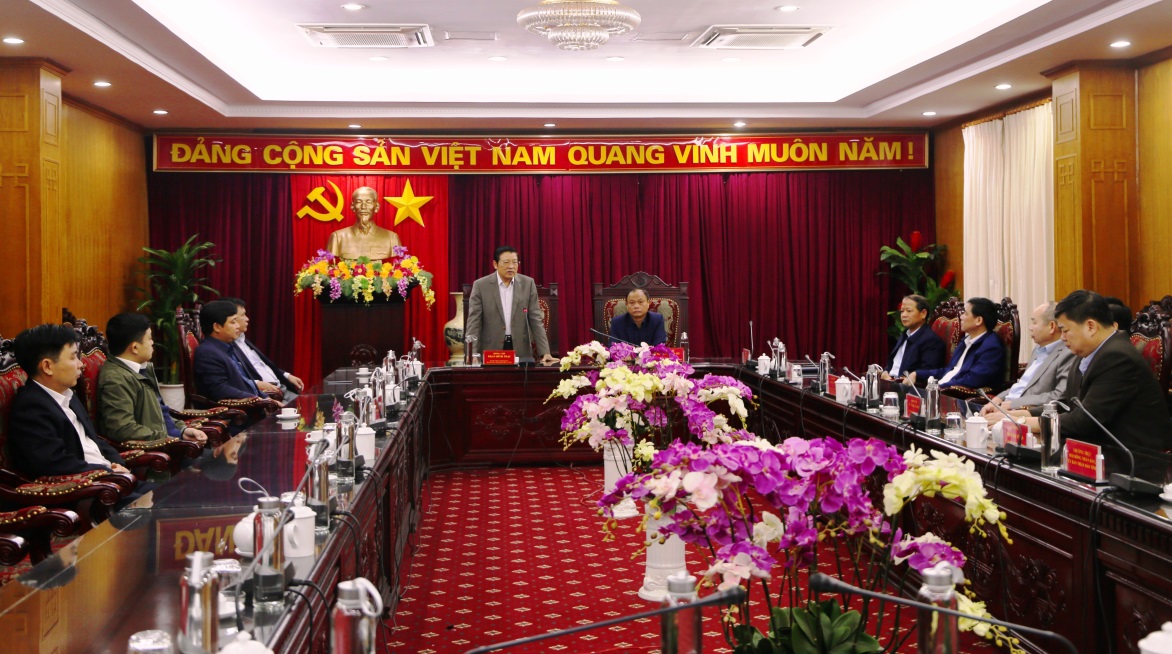 Trưởng Ban Nội chính Trung ương Phan Đình Trạc thăm, chúc Tết tại tỉnh Bắc Kạn