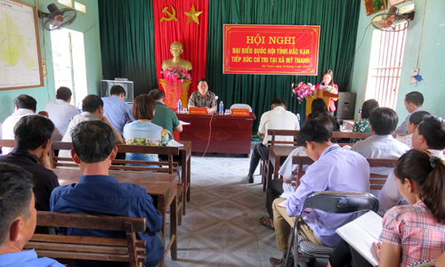 Đại biểu Quốc hội tỉnh tiếp xúc cử tri tại xã Mỹ Thanh (huyện Bạch Thông)